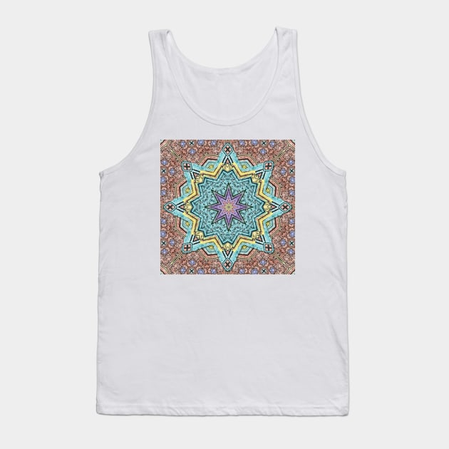 Shell Star Mandala Tank Top by DISmithArt